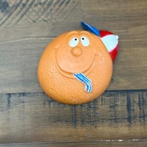 Vintage Orange Face Refrigerator Magnetic 4.5" x 2"